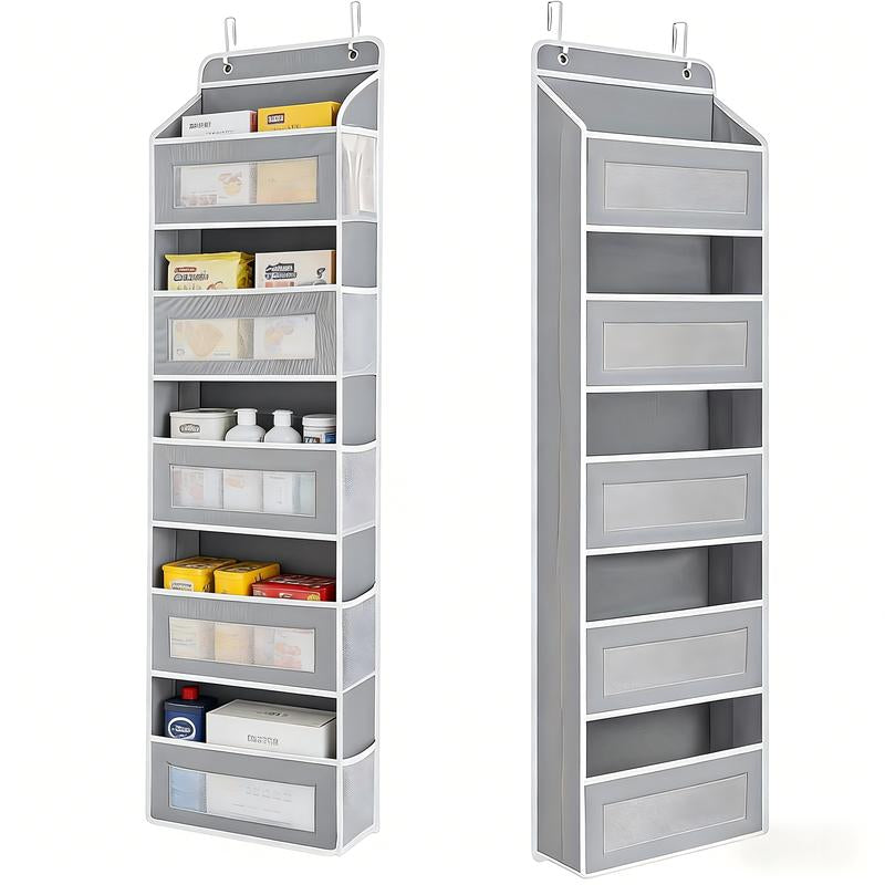 Sweethaven over the Door Organizer Storage-5-Tier Hanging Organizer with 10 Large Pockets Anti-Tilt Design 44 Lb Capacity for Bedroom Bathroom Baby Product Storage Dormitory Back to School Must Have Everyday Storage